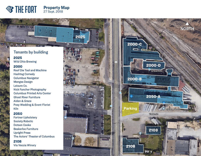 Overhead Tenant Map Parking Outlined